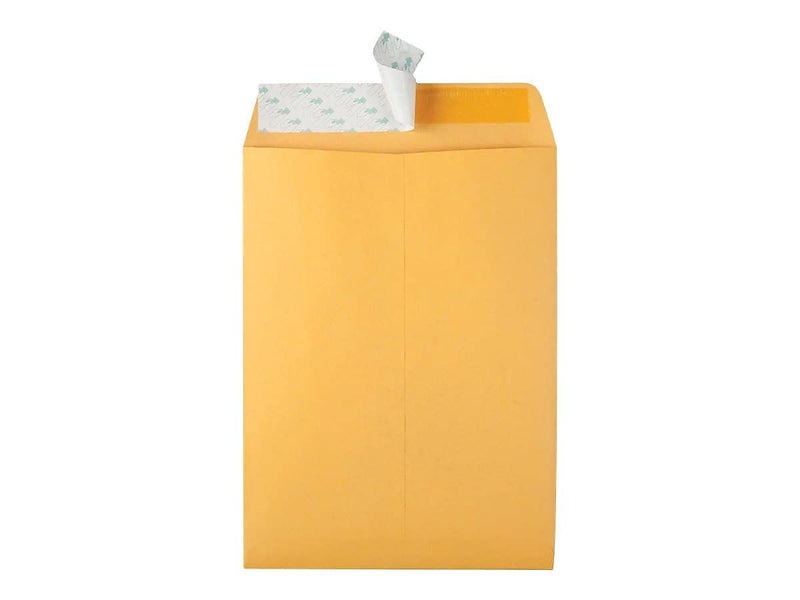 Quality Park 9" x 12" Self-Seal Catalog Envelopes, for Mailing, Organizing and Storage, Brown Kraft, Heavy 28-lb Paper, 100 Per Box (QUA44562) - Image 4